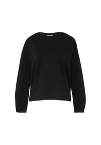 comma, - Sweatshirt, Saumschlitze, für Damen - 8102 BROWN