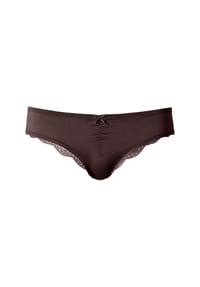 LASCANA - String, Mikrofaser, florale Spitze, für Damen - 1XBLACK