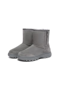 EVERAU® - Damen Reißverschluss Kurzstiefel Starling - CHESTNUT
