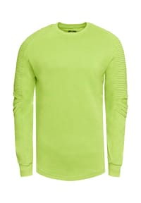 RUSTY NEAL® - Sweatshirt mit geripptem Ärmeldesign - Dunkel Grau