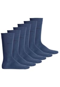 BOSS - Herren Socken, 6er Pack - RS Uni Colors CC, Finest Soft Cotton, Baumwoll-Mix - Blau