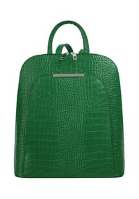 Cluty - Rucksack Echt Leder, Made In Italy - anthrazit