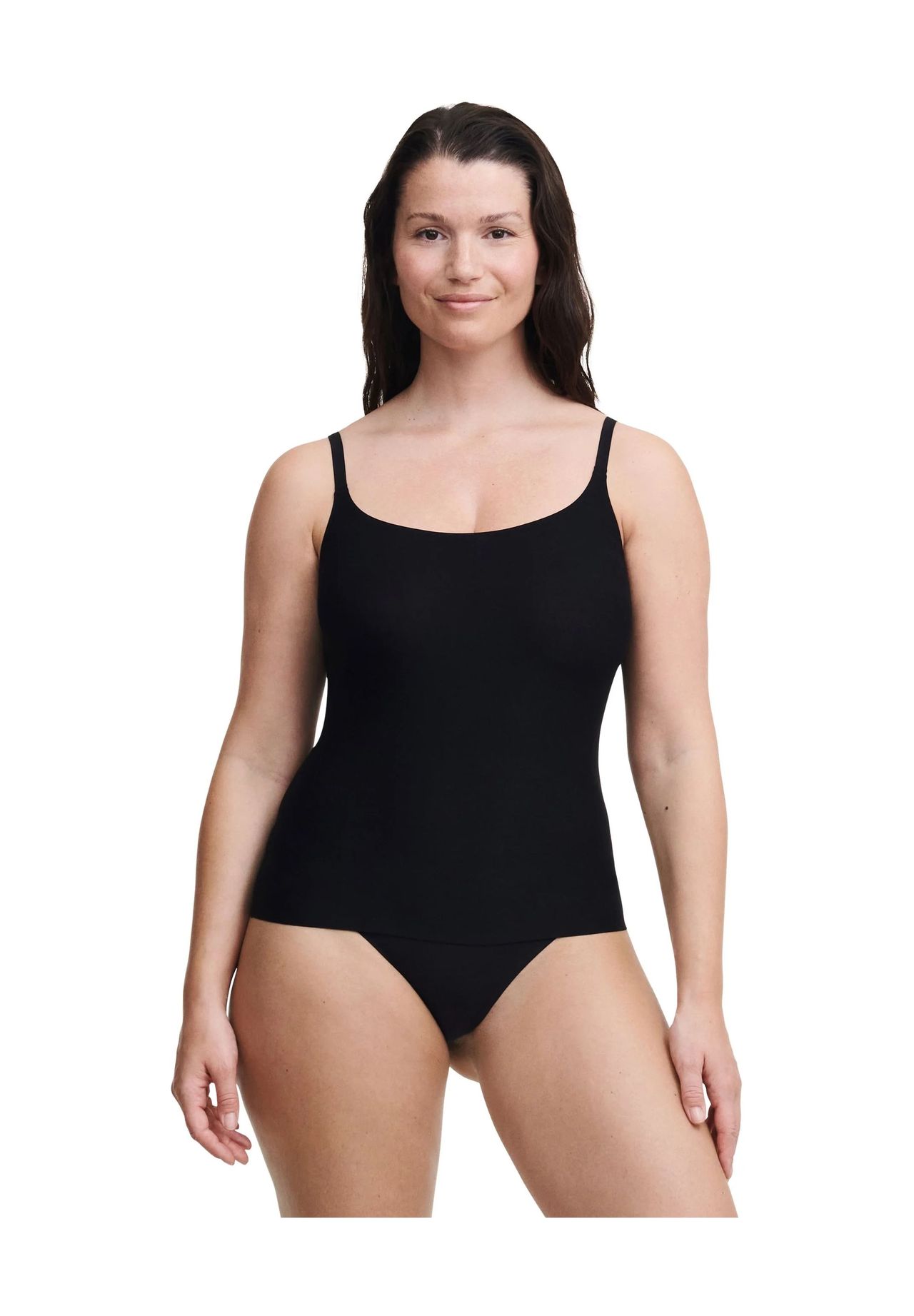 Chantelle Unterhemd, Nahtlos, Unifarben, FüR Damen, Schwarz, M/L