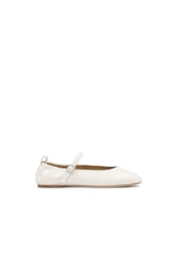 KAZAR STUDIO - Weiße Lederballerinas mit Riemen - Weiß