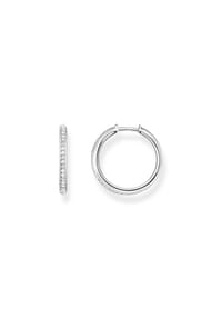 Thomas Sabo Glam & Soul - Creolen weiße Steine Pavé silber - silberfarben