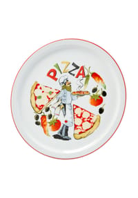 CreaTable Pizzateller "Luigi" - MILANO - weiß - Motiv "La Pizza"