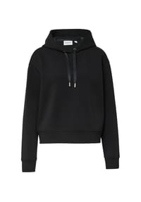 comma, CASUAL IDENTITY - Hoodie, Rippbündchen, für Damen - 93W7 GREY/BLACK