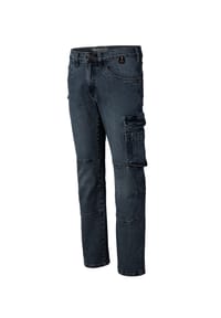 HERO BY JOHN MEDOOX® - CALGARY DENIM BASIC WORKWEAR Herren Arbeits-Cargojeans lang - black denim