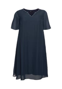 sheego - Chiffonkleid - nachtblau