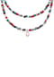 KUZZOÍ Halskette Glas Beads Layer Bunt Süßwasserzuchtperlen 925 Silber Bild 2