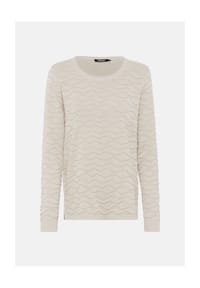 olsen - Pullover mit wellenartigem Strickmuster - 40293 LIGHT TEAL
