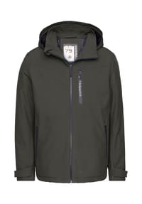 redpoint - Wasserdichte Regular Fit Funktionsjacke mit Kapuze LEN 3.0 - rustybrown / black