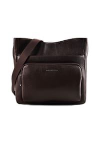 MANDARINA DUCK MELLOW LEATHER - Umhängetasche, Leder, für Damen - B01 ESPRESSO