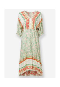 Witt - Kleid - ecru-orange-gemustert