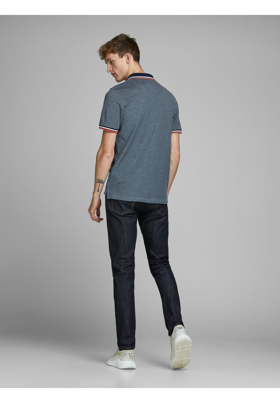 Originals By Jack & Jones Poloshirt, Kurzarm, Stickerei, FüR Herren, Grau, S