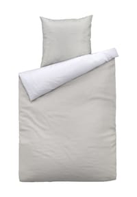 GALERIA home - Satin-Bettwäsche - WEISS/HELLGRAU