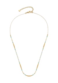 LEONARDO - Damen Kette "Lilly Ciao", Edelstahl mit Malay Jade - GOLD
