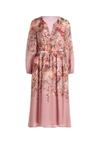 Vera Mont - Midikleid mit Print - Dark Pink/Rosé