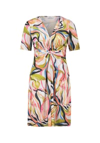 Vera Mont - Sommerkleid ohne Verschluss - Cream/Orange
