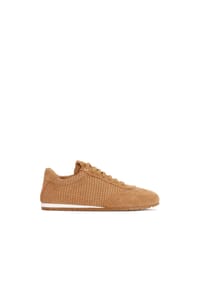 Kazar - Leichte Sneakers aus Wildleder und Textil - Hellbraun
