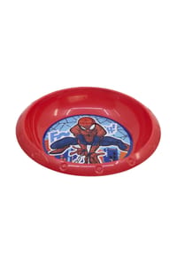 MARVEL - Spiderman Kinderteller Bruchsicherer Essteller für Kinder mit - Rot 21,5x21,5x2 cm