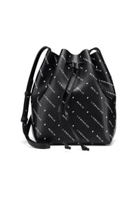 LIEBESKIND Monogram - Monogram Beuteltasche Leder 40 cm - black