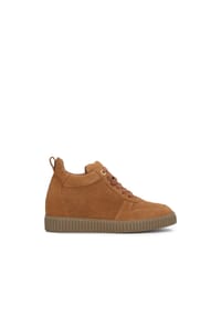 Kazar - Sneakers aus Wildleder mit verstecktem Keilabsatz - Hellbraun