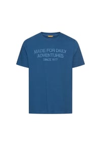 camel active - T-Shirt mit reflektierenden Details - Himmelblau