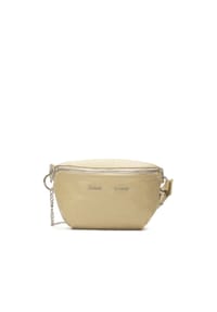 ONE ELEMENT - Beige Leder Schnürchen Tasche - Beige