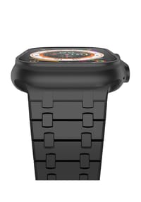 S&T DESIGN - Edelstahl Armband für Apple Watch 42–49mm - schwarz
