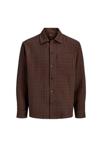 JACK & JONES - Hemd Blucaleb Langarmhemd - dunkelbraun