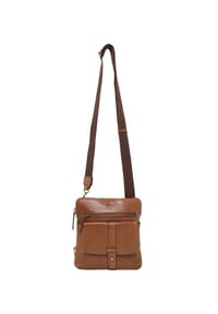 GALERIA NOVA FS26 - Umhängetasche, Leder, Reißverschlussfach - MID TAN
