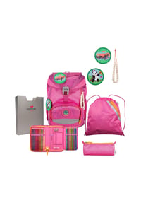 DerDieDas® ERGOFLEX ECO - Schulrucksack -Set, 6-teilig - PINK PLANET