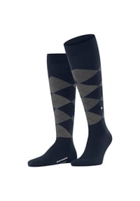 Burlington - Edinburgh Kniestrümpfe, Rippbündchen, für Herren - 3000 BLACK