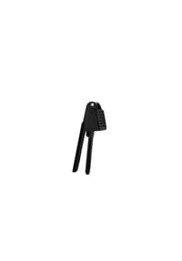 ALMINA® - Knoblauchpresse aus Metall 16 cm, robust & ergonomisch - Schwarz - Schwarz 16 x 5 cm
