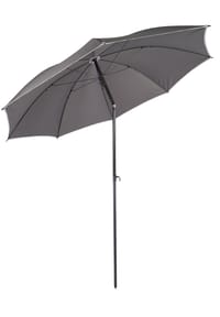 VCM. - Sonnenschirm 180 cm | Strandschirm | Schirm | Balkonschirm | Gartenschirm - rund UV-Schutz - Anthrazit