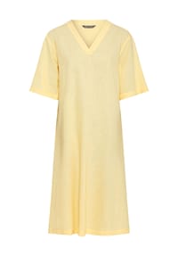GALERIA - Shirtkleid Linni, V-Ausschnitt, für Damen - BLACK LEAF AOP