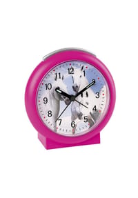 Atlanta by PARAGON - Kinderwecker ohne Ticken mit Pferde-Motiv - 2121/8 (pink) - Pink
