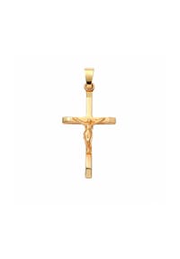 Adelia\'s Schmuckset - Set mit Halskette 375 Gold Kreuz Anhänger Korpus |  GALERIA