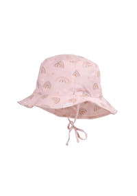 maximo® - MINI GIRL-Hut, Bindeband,Druck Futter - blassrosa-gänseblümchen