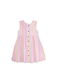 maximo® - GOTS MINI GIRL-Kleid Musselinstoff - beigemeliert