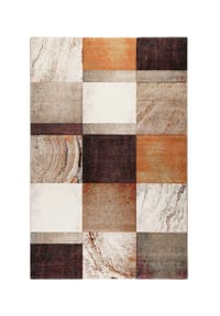 WECONhome - Kurzflorteppich MIRAGE - Karodesign für ein modernes Ambiente - beige