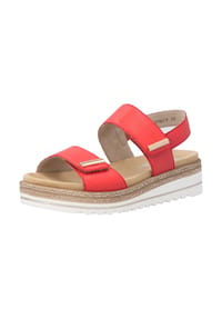 remonte® - Glattleder Sandalen - Rot