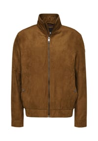 redpoint - Regular Fit Micro Suede Jacke Terence - cognac