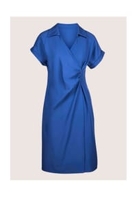 MADELEINE - Kleid in Wickel-Optik - royalblau