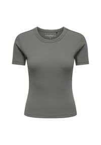 ONLY® - T-Shirt, cropped, für Damen - 222934 CASTOR GRAY
