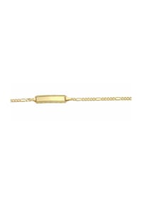 Adelia's - Damen Gold Schmuck 333 Gold Figaro Armband 14 cm Ø 1,9 mm - gold