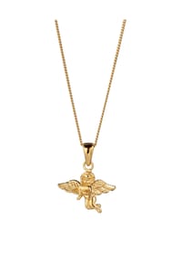 Nenalina - Halskette Engel Anhänger 925 Sterling Silber - Gold