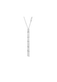 MICHAEL KORS PREMIUM - Michael Kors Y-Halskette aus rhodiniertem Sterlingsilber, MKC1811040 - Silber