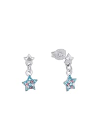 Prinzessin Lillifee - Mädchen Ohrhänger, Sterling Silber 925, Preciosa Steine Stern - Pink